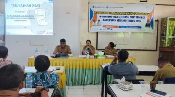 Dinas Pendidikan Sekadau Gelar Workshop MKKS SMP: Fokus Penguatan Manajemen dan Pencegahan Kekerasan di Sekolah
