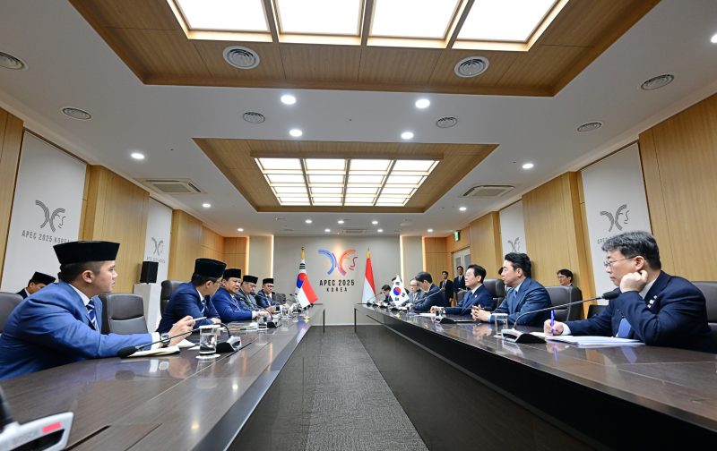 Pertemuan bilateral Indonesia-Korea Selatan di pimpin Presiden Prabowo dan Presiden Republik Korea, Lee Jae-myung di sela-sela Konferensi Tingkat Tinggi (KTT) APEC 2025