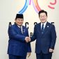 Prabowo Subianto dalam pertemuan bilateral dengan Presiden Republik Korea, Lee Jae-myung di sela Pertemuan KTT APEC 2025 