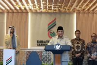 Prabowo Subianto menginstruksikan Menteri Kesehatan Budi Gunadi Sadikin untuk membangun Rumah Sakit canggih di setiap Kabupaten/Kota dalam jangka waktu empat tahun, Saat berpidato meresmikan RS Kardiologi Emirates-Indonesia (RS KEI) di Solo, Jawa Tengah, pada Rabu (19/11).