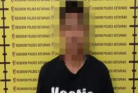 Tersangka berinisial ATA pemilik sabu yang di tangkap di kecamatan sungai laur