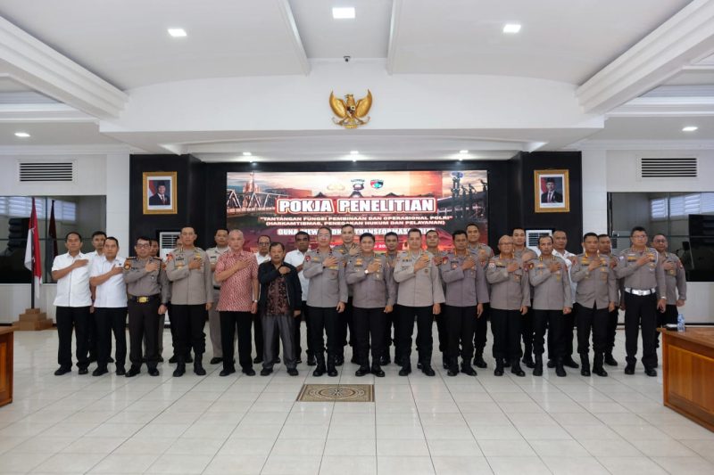 ‎kunjungan Tim Pusat Penelitian dan Pengembangan (Puslitbang) Polri bersama Badan Riset dan Inovasi Nasional (BRIN) ke Polda Kalbar