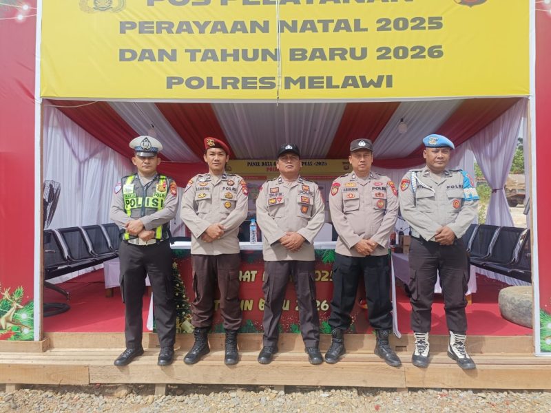 Pos Pelayanan Natal dan Tahun Baru (Nataru) Polres Melawi