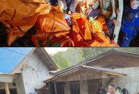 Tim gabungan mengevakuasi 8 korban di wilayah Nanga Kiungkang, Kecamatan Nanga Taman, Kabupaten Sekadau, Kalimantan Barat, Jumat (16/4/2026) dini hari. (Tim SAR Gabungan)