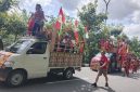 Karnaval Budaya yang memeriahkan awal kegiatan naik dango ke-3. (Sumber foto: Aden, Ntvsatu.com.)