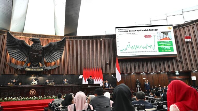 ‎Presiden Prabowo Subianto menyampaikan pidatonya pada Rapat Paripurna DPR RI di Gedung Nusantara MPR/DPR/DPD RI, Jakarta, Rabu, 20 Mei 2026. Foto: BPMI Setpres/Cahyo
